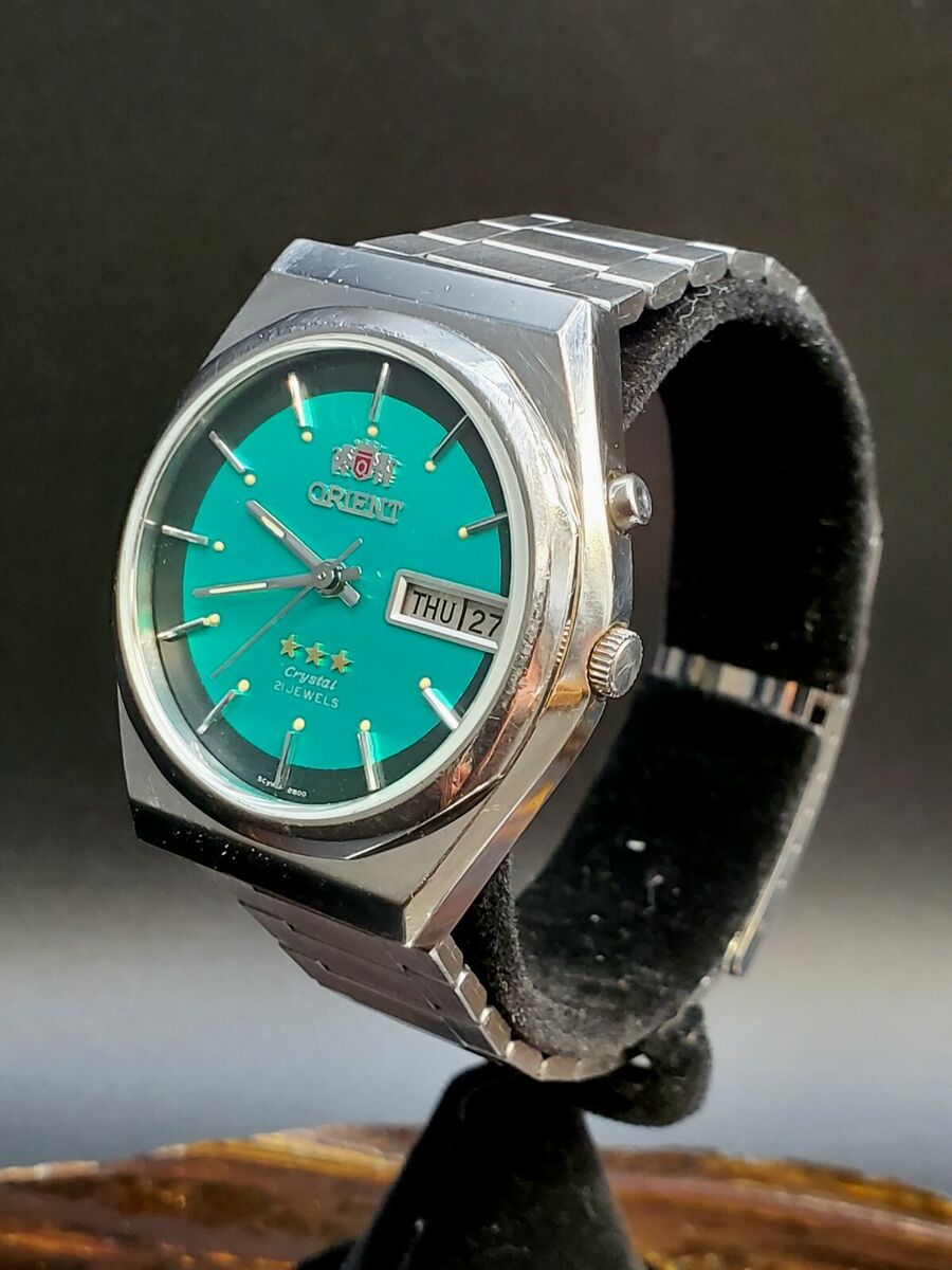 Vintage ORIENT 3 STAR Automatic 21 Jewels GREEN JADE DIAL Vintage ORIENT 3 STAR Automatic 21 Jewels GREEN JADE DIAL