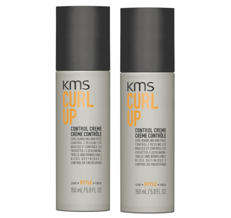 KMS Curl Up Control Creme 5oz 2 PACK NEW - Frizz Control Curl Styling Shaping