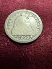 1853 Liberty Seated HALF DIME WITH ARROWS 90% SILVER Collectible Antique Coin
