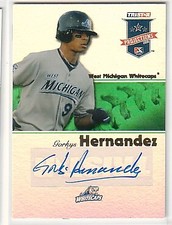 2008 TRISTAR PROjections Autographs Reflectives Green #335 Gorkys Hernandez /50