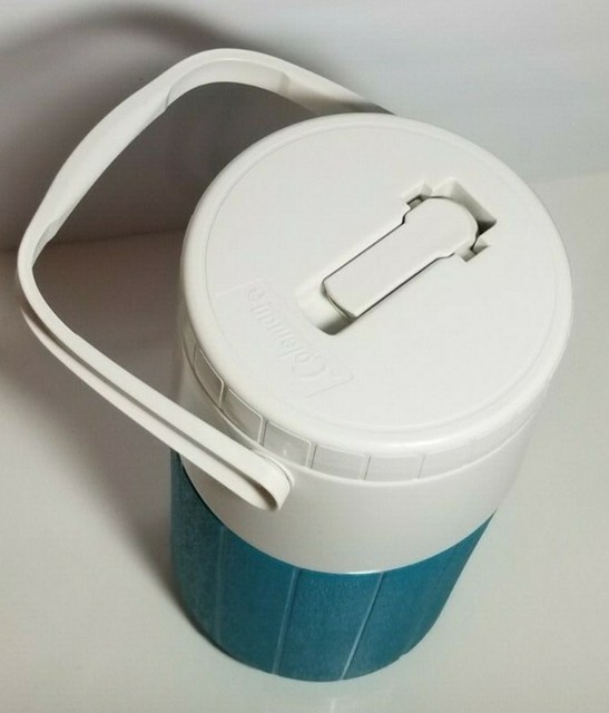 Coleman Polylite Half Gallon Blue Thermos Jug Cooler Spout Camping