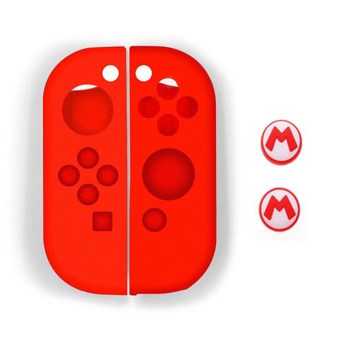 Silicone Soft Case For Nintendo Switch Oled Joy-con Skin Protective Cover Caps - Picture 16 of 70