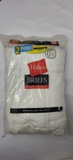 Vintage Hanes Men's Briefs 100 Cotton Underwear 8 Pair Value Pack White Sz 40