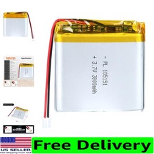 High-Performance 3.7V Rechargeable Lipo Battery with PH2.0mm Connector - 3000mAh