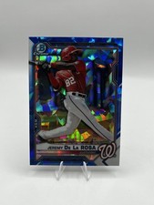 2021 Bowman Chrome Draft Sapphire Edition - Jeremy De La Rosa #BDC-2 Nationals