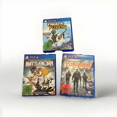3 PS4 Spiele Paket   Trials Fusion, Battleborn, The Division