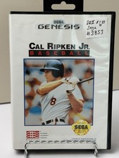 Cal Ripken Jr. Baseball SEGA GENESIS Cartridge & Booklet. Pre-Owned.