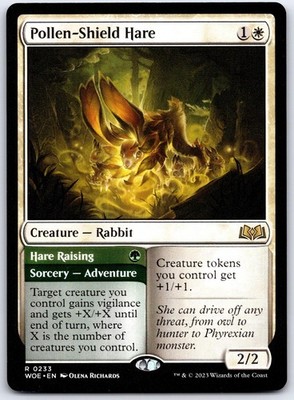 Pollen-Shield Hare 233 R Wilds of Eldraine Magic: The Gathering NM/M