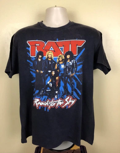 Ratt Reach For The Sky Concert T-Shirt Black L/XLA 1980s vintage concert t-shirt, vintage, single stitch, B+ condition