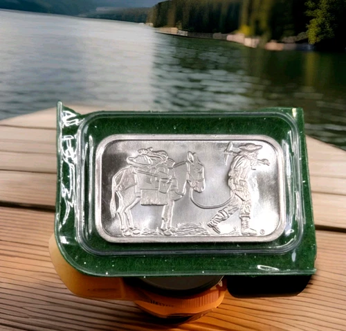 .999 Fine Silver Bar 1 oz - SILVERTOWNE MINT PROSPECTOR BAR ~ CK  IT OUT !