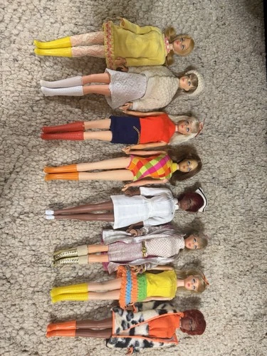 Giant Lot Of 90+ Barbies From 1960-1972 + Clothes + Tlc Bodies + Accessories