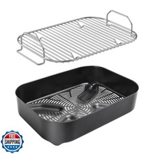 Combo Crisper Basket and Grill Roast Stand for Ninja Woodfire OG7