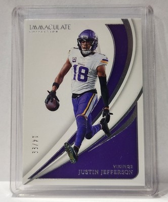 Justin Jefferson 2024 Panini Immaculate Card #19 14/99 Vikings