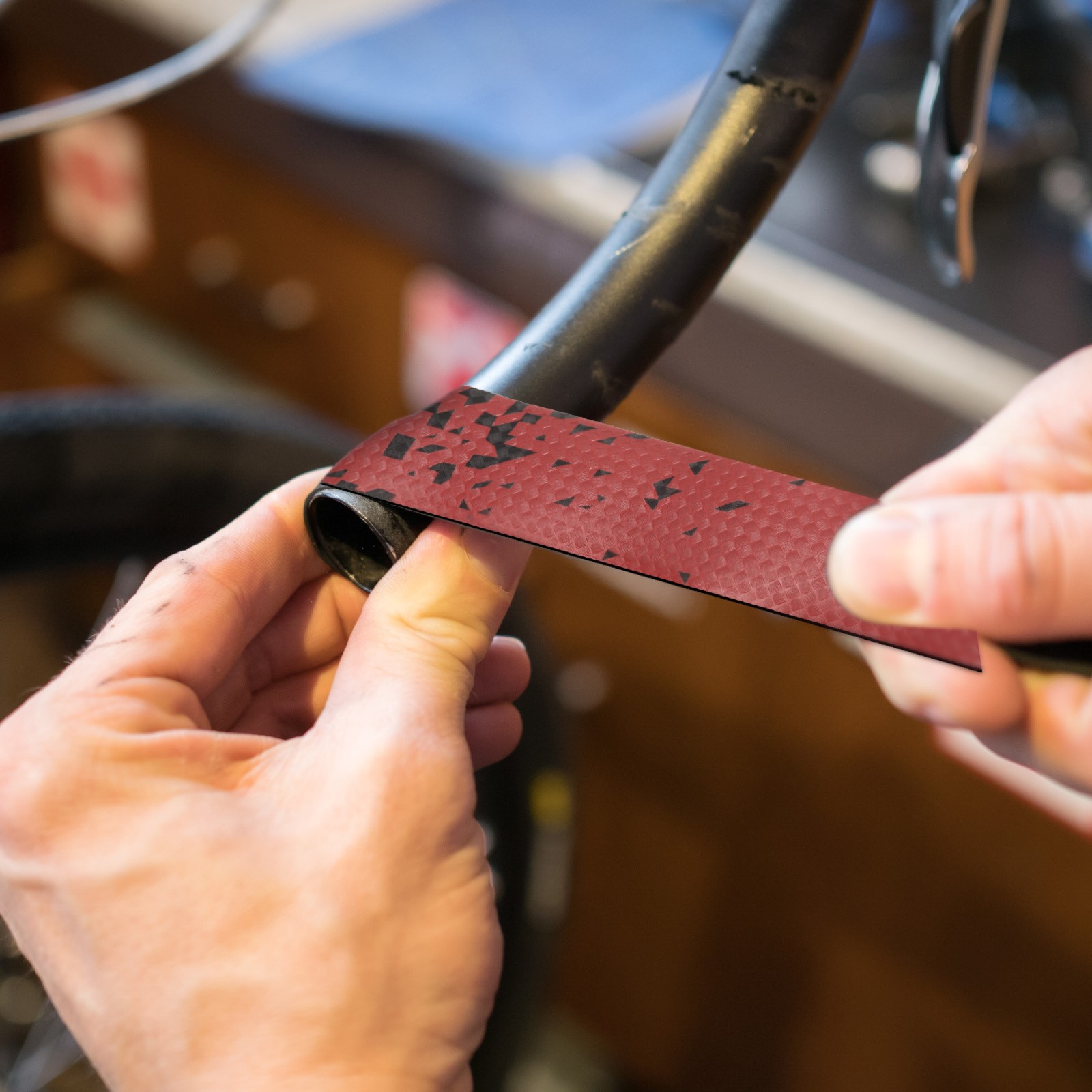 Bike Handlebar Tape PU EVA Bicycle Bar Tape for Road Gravel, Pink