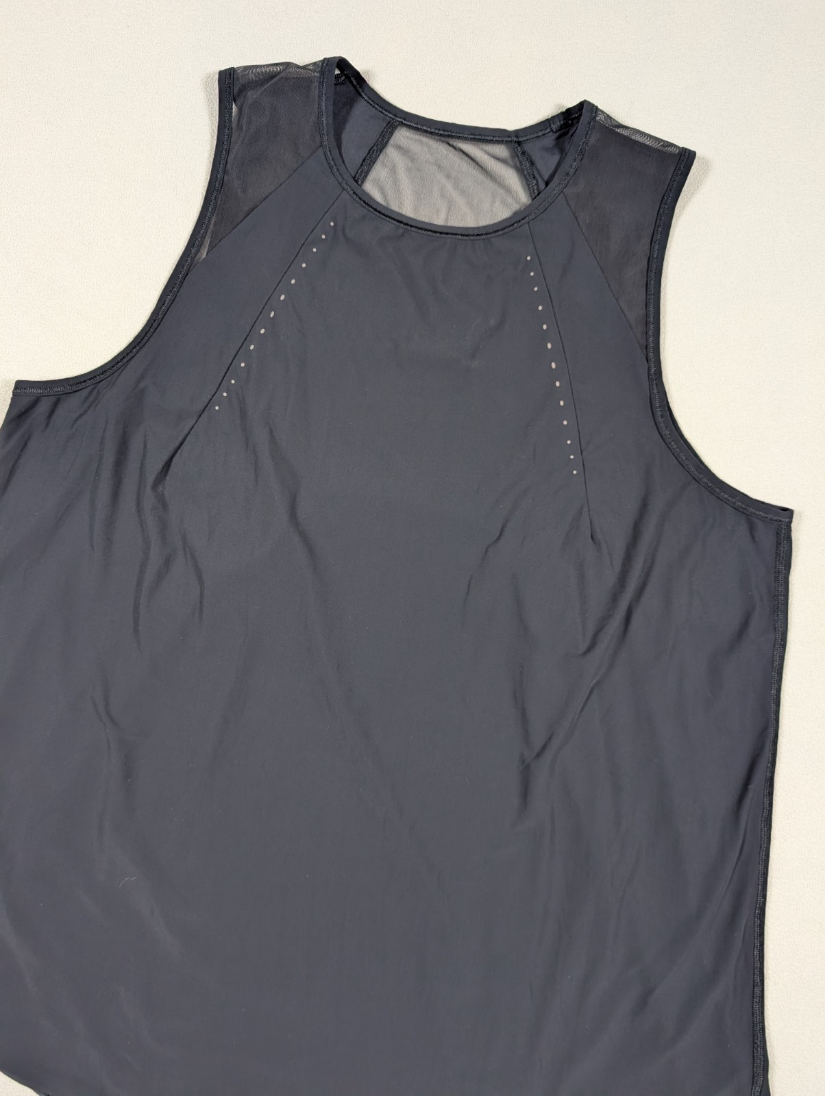 Lululemon Sculpt Tank Top Black Sleeveless Workout Mesh Women’s Size 10 W1DZQS