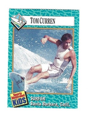 TOM CURREN ROOKIE 1989 Sports Illustrated for Kids SI #8 USA Surfing