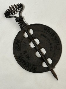 Vintage Griswold 5” American Stove Flue Damper Cast Iron