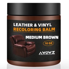 Leather Recoloring Balm, 10OZ Leather Couch Repair Kit, Leather Restorer for