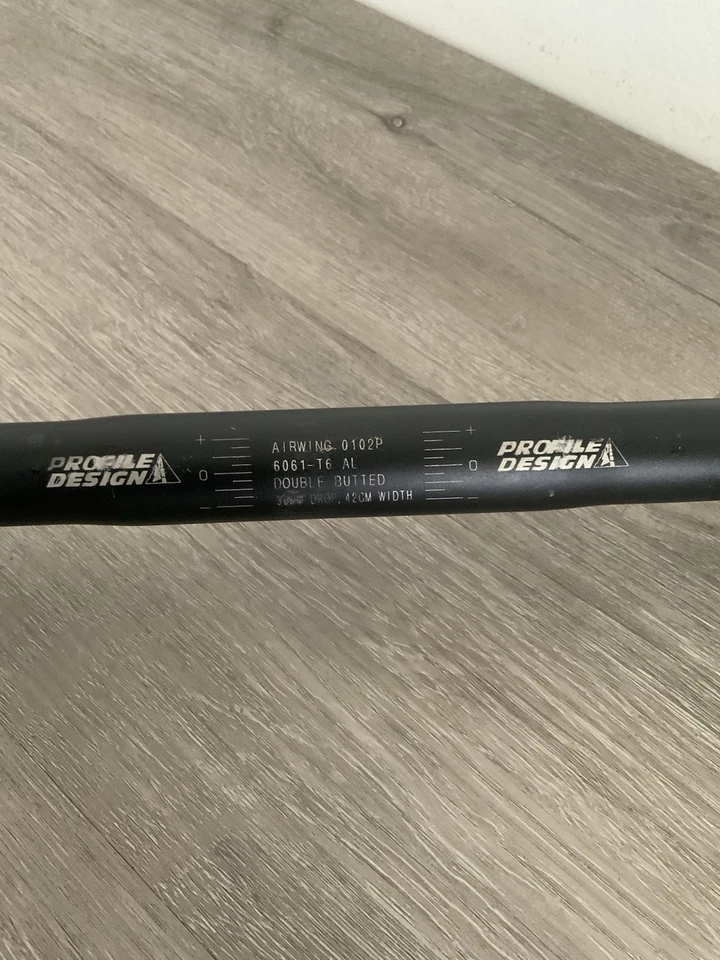 PROFILE DESIGN BULLHORN / AEROBAR 42 CM C TO C ALLOY CLAMP 26 MM 250 GRAMS - Image 3 of 4