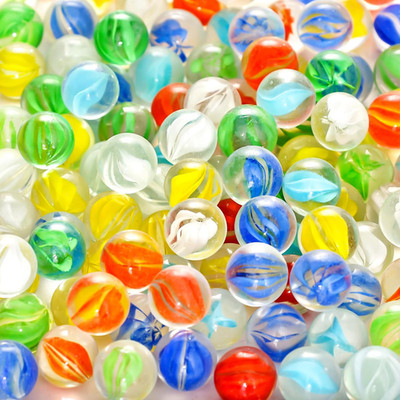 Marbles for Kids, 115PCS Cat Eye Glass Marble, Mixed 6 Colors with Gift Box, for