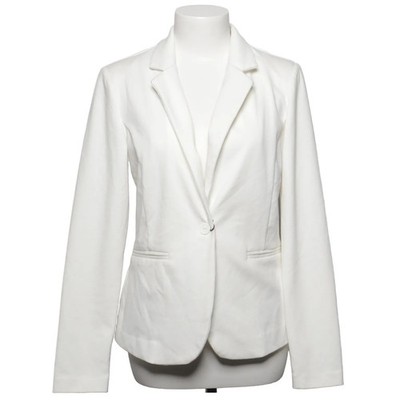 Ichi, Blazer, Größe: M, Weiß, Elasthan/Polyester/Viskose, Einfarbig, Damen #EDm