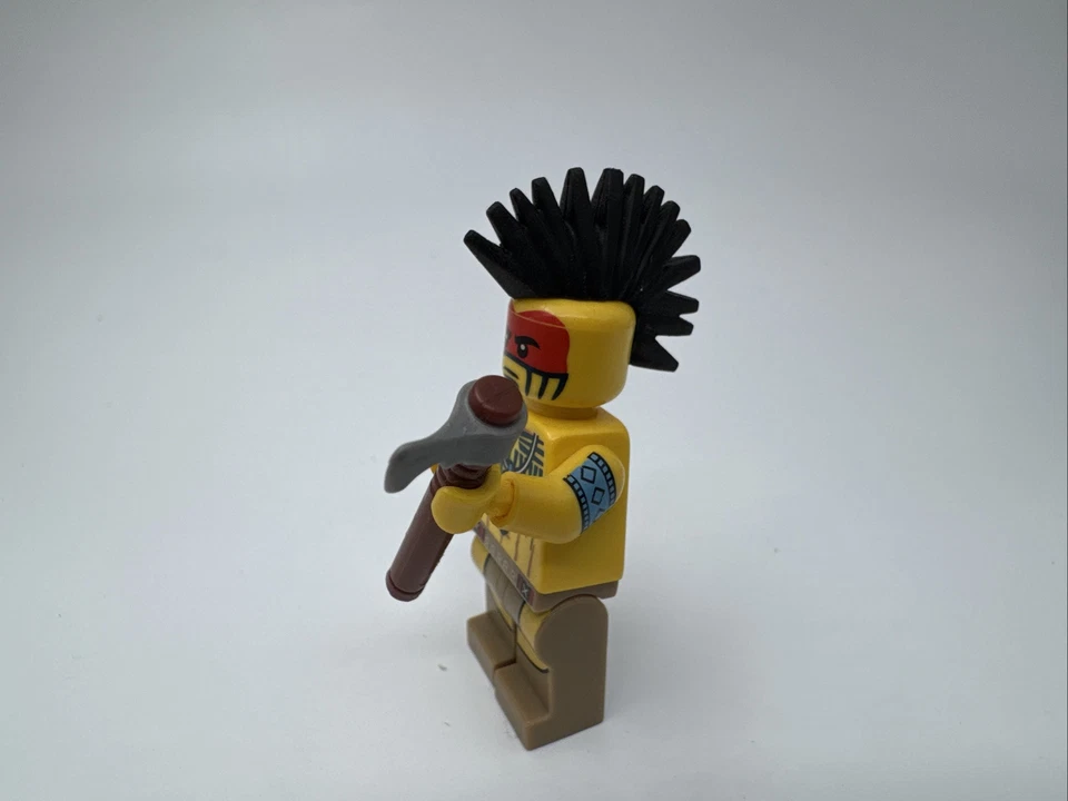 LEGO Tomahawk Warrior Minifigure Series 10 Native American CMF Axe RARE - Image 3 of 4