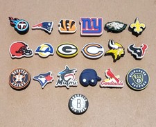 NEW Loose NFL MLB NBA Crocs SHOE CHARMS Varous SPORTS Team LOT