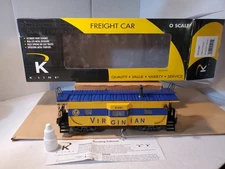 K-line K612-4461 Virginian Smoking Bay Window Caboose w/Brakeman New OB R# 6201