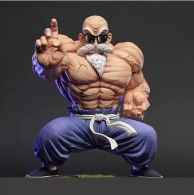 New Anime Dragon Ball Figure Master Roshi Action Figure Muscle Strengthening For