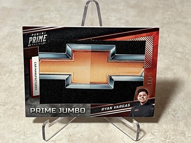 Ryan Vargas 2023 Prime "Prime Jumbo" Car Manufacturer Chevy Logo 1/1 Nascar