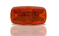 12V 24V Bernstein Durchsichtige RüCkseite 16 Seite LED Marker Licht Lkw Van 4X4