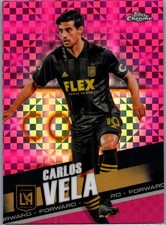 Carlos Vela Chrome 2022 Pink X-fractor #2