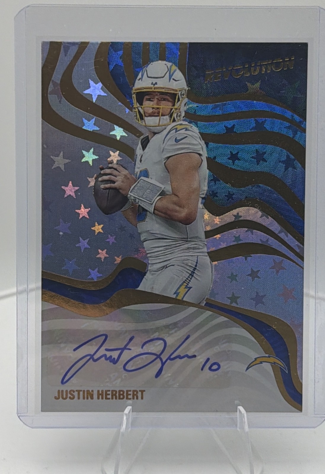 2025 Panini Revolution - Revolution Signatures Justin Herbert #RSA-JHT Astro B32