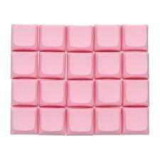20Pcs PBT Keycap Set Mechanical Numeric Keypads for Keyboard Pink