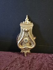 Vintage Solid Brass Door Knocker with Peep Hole Vintage