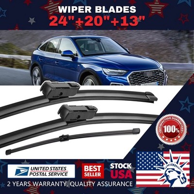 TOP-LOCK 24''+20'' & Rear 13'' OEM Replace Quality Windshield Wiper Blade Set