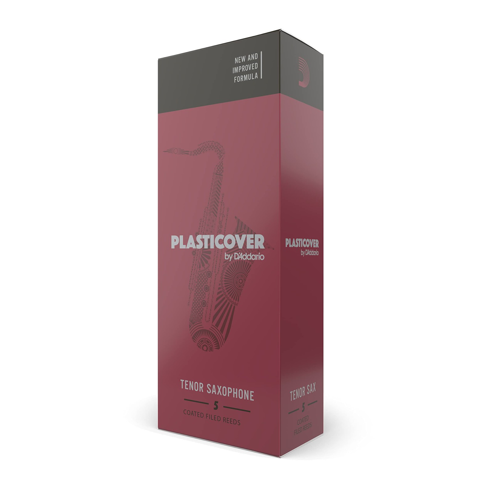 Anches saxophone ténor Rico Plasticover force 4 en boîte de 4
