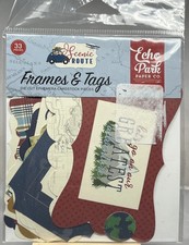 Echo Park Frames Tags Scenic Route Ephemera Cardstock Die Cut 33pc