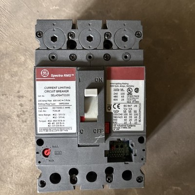 GE - SELA36AT0100 - Molded Case Circuit Breaker - 100A, 3-Phases, 600V