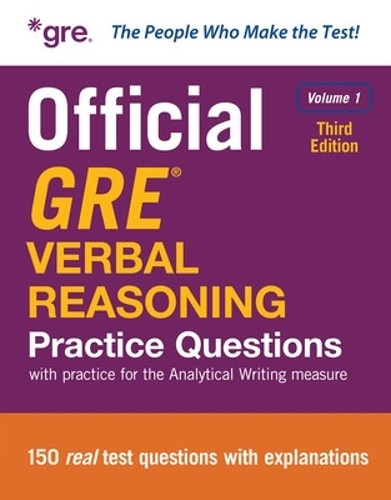 Official GRE Verbal Reasoning Practice Questions, Third Editi... - 9781266323027