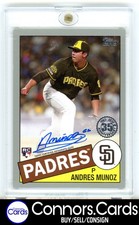 Andres Munoz Rookie Auto 2020 Topps #85A-MU 1985 35th Platinum 1/1