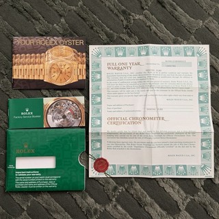ROLEX SUBMARINER 16613 TWO TONE WARRANTY PAPER CERTIFICATE BOOKLETS NO WATCH!!!
