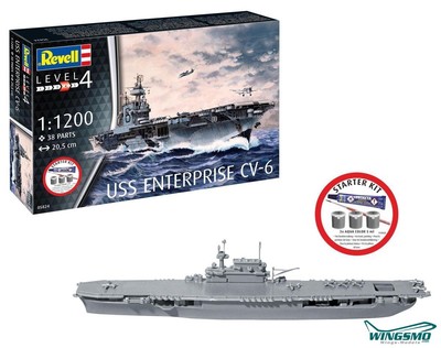 Revell Starter Kit USS Enterprise CV-6 75824