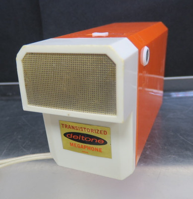 Deltone Transistorized B/O Megaphone - 1960's - Works!