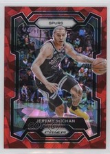 2023-24 Panini Prizm Red Ice Prizm Jeremy Sochan #122 n1u