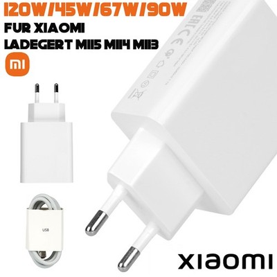 Für Xiaomi Ladegerät Mi15 Mi14 Mi13  Fast Hypercharge mit Schnellladekabel