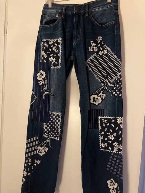 $2190 RALPH LAUREN COLLECTION PATCHWORK BLUE JEAN… - image 3