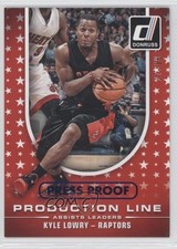 2014-15 Donruss Production Line Assists Press Proof Blue 27/99 Kyle Lowry #8 9o3