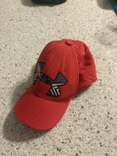 Red Black White Under Armour Kids Cap