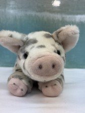 Miyoni by Aurora Spotted Pig Piglet Plush Farm Stuffed Animal Soft
